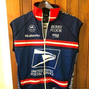 Rare Vintage US Postal Service Team Cycling Thermal Vest - Armstrong - Size L